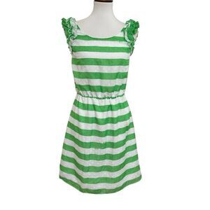Lilly Pulitzer Danna Awning Striped Dress in Green Size XS
